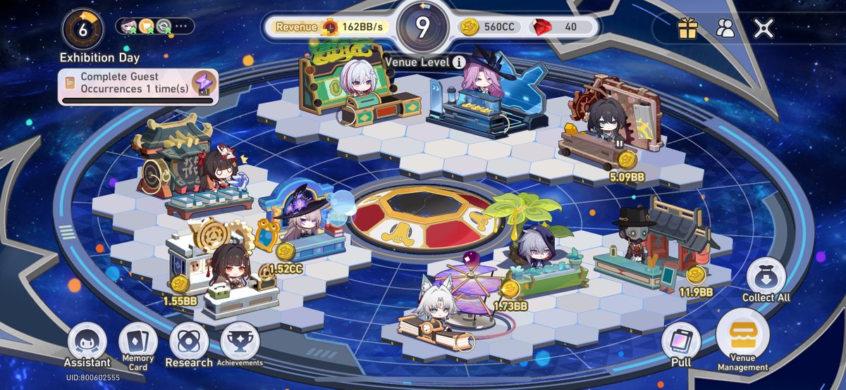 zkodla's tweet photo. the new HSR anniv event is bringing back the good ol’ days where i was just spamming tycoon games LOL 

this is super satisfying and fun XD https://t.co/SbIEKugQBm
