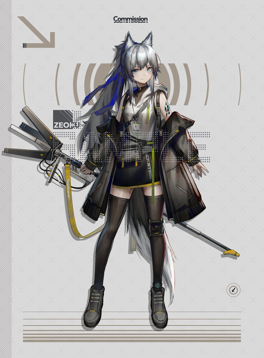 Zeoku_Works's tweet image. #PortofolioDay Here's my original design concepts. I'm heavily influenced by Arknights, especially some artist working with them like Huanxiang Heitu (Coneyrivard), NoriZC, Lm7, M9nokuro and some other. Atm I still draw on phone while saving up for a PC.