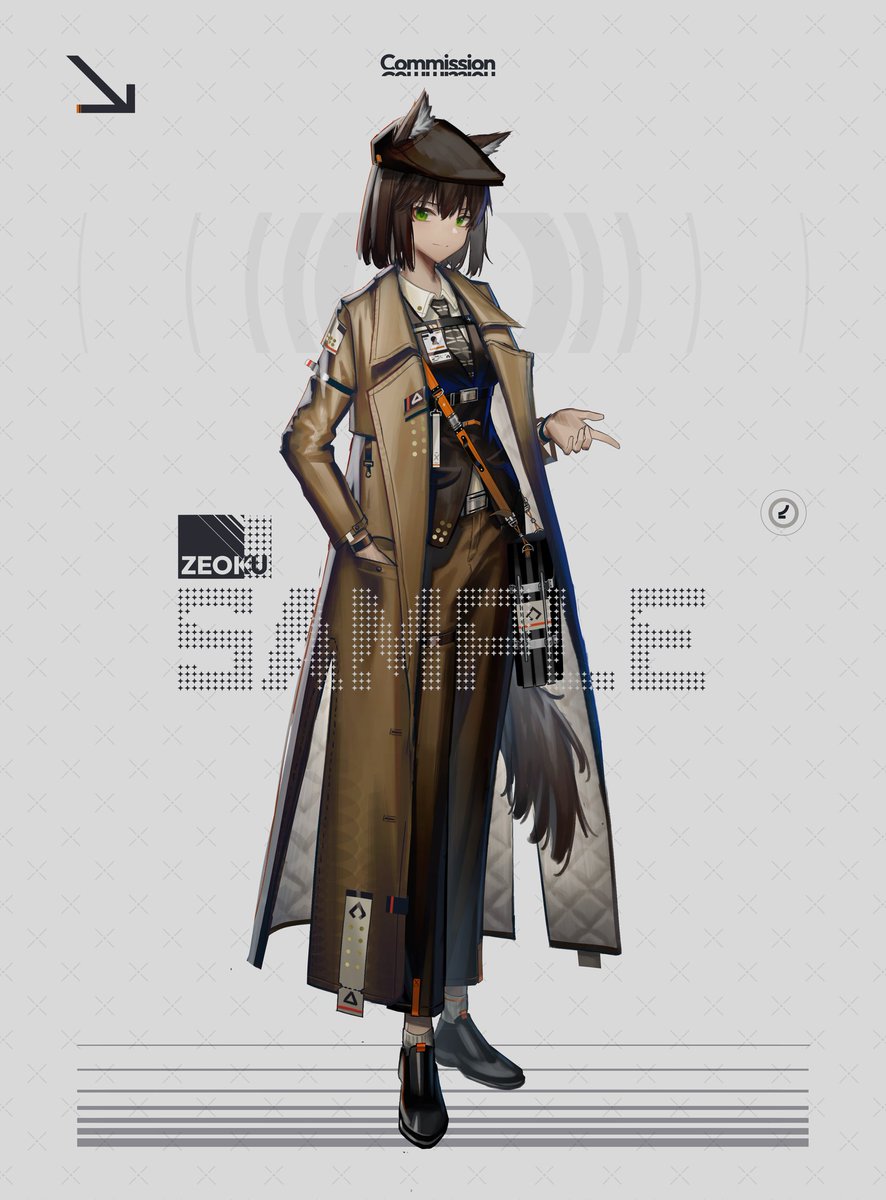 Zeoku_Works's tweet image. #PortofolioDay Here's my original design concepts. I'm heavily influenced by Arknights, especially some artist working with them like Huanxiang Heitu (Coneyrivard), NoriZC, Lm7, M9nokuro and some other. Atm I still draw on phone while saving up for a PC.