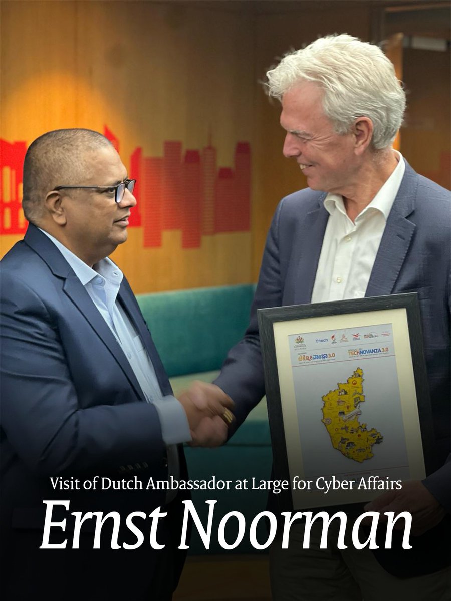 🇳🇱Ambassador for Cyber Affairs, Ernst Noorman, is visiting 🇮🇳 this week for the Global Technology Summit 2025, hosted by @carnegieindia &amp; <a href="/MEAIndia/">Randhir Jaiswal</a>

Today, he joins a high-level panel in New Delhi:
🎙️ “AI &amp; Cybersecurity: Opportunities and Risks”
#GTS2025 #AI #DigitalPartnership