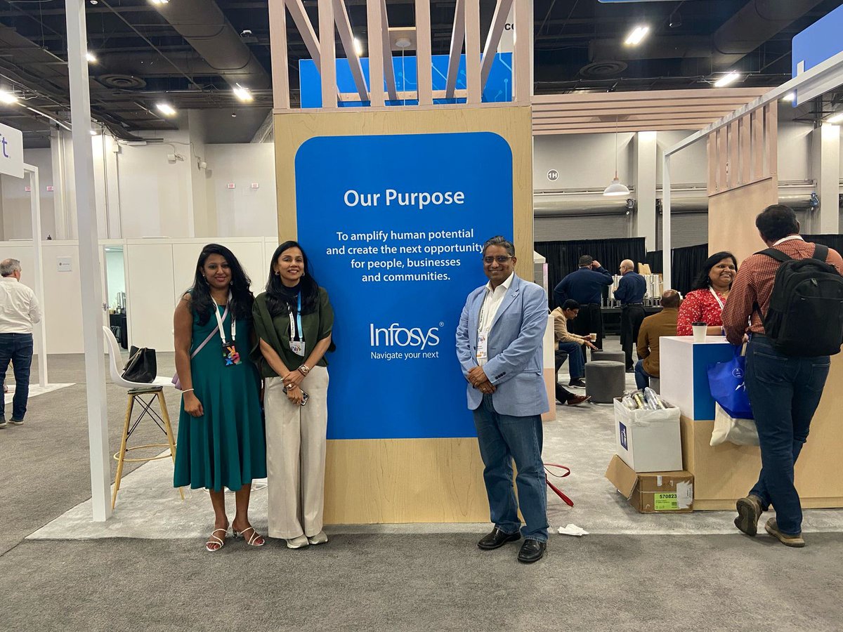 InfosysAmericas's tweet image. Quick update on #InfyAtNext25: Connections and meetings continue!

#InfosysCobalt #GoogleCloudPartner #InfosysTopaz