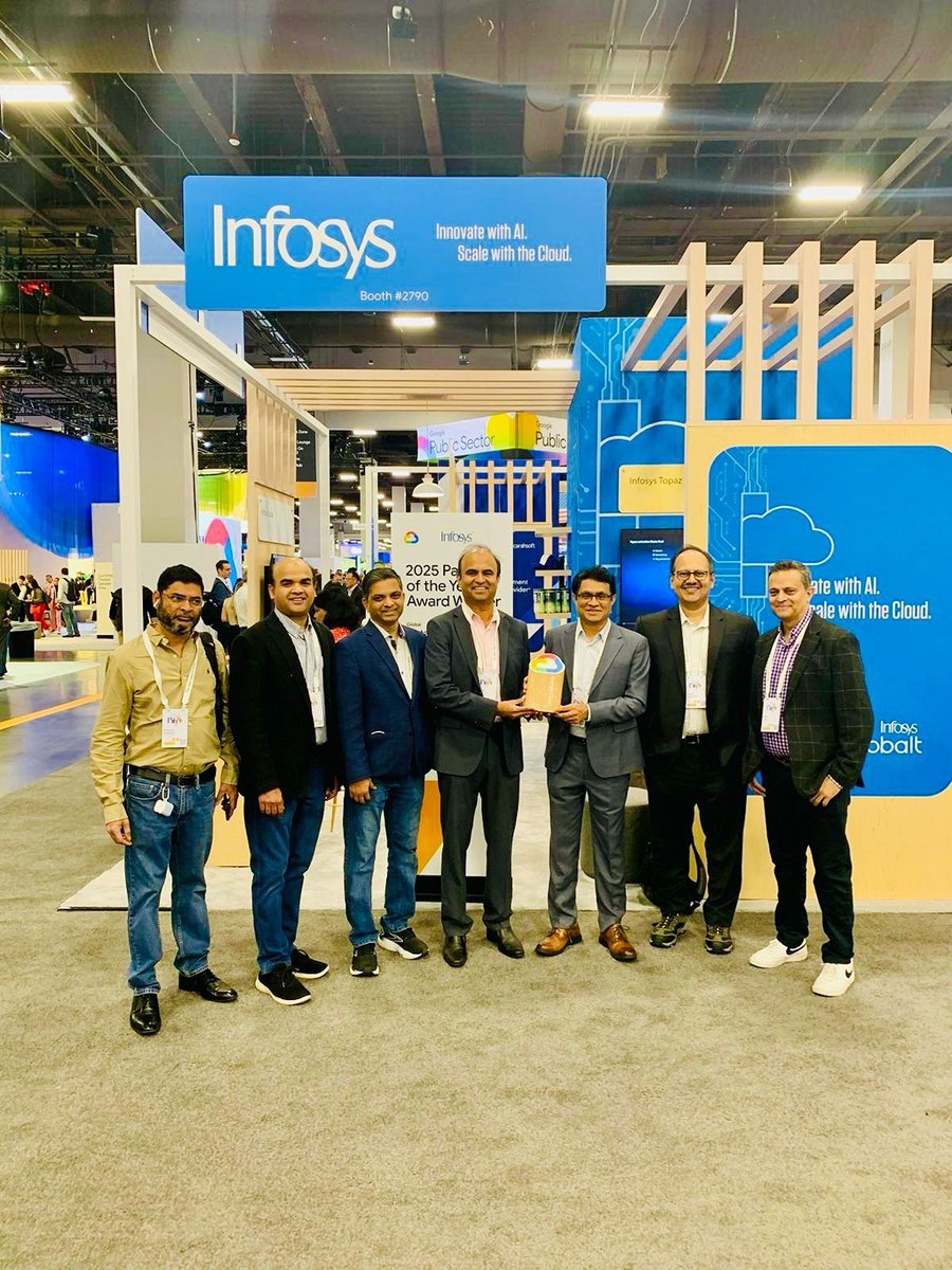 InfosysAmericas's tweet image. Quick update on #InfyAtNext25: Connections and meetings continue!

#InfosysCobalt #GoogleCloudPartner #InfosysTopaz
