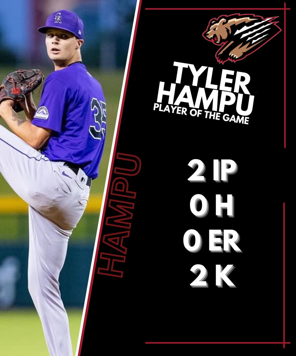 Tyler Hampu had a shutdown relief outing tonight. 

The former <a href="/GovsBSB/">Austin Peay Baseball</a> standout could become quite the gem for the #Rockies