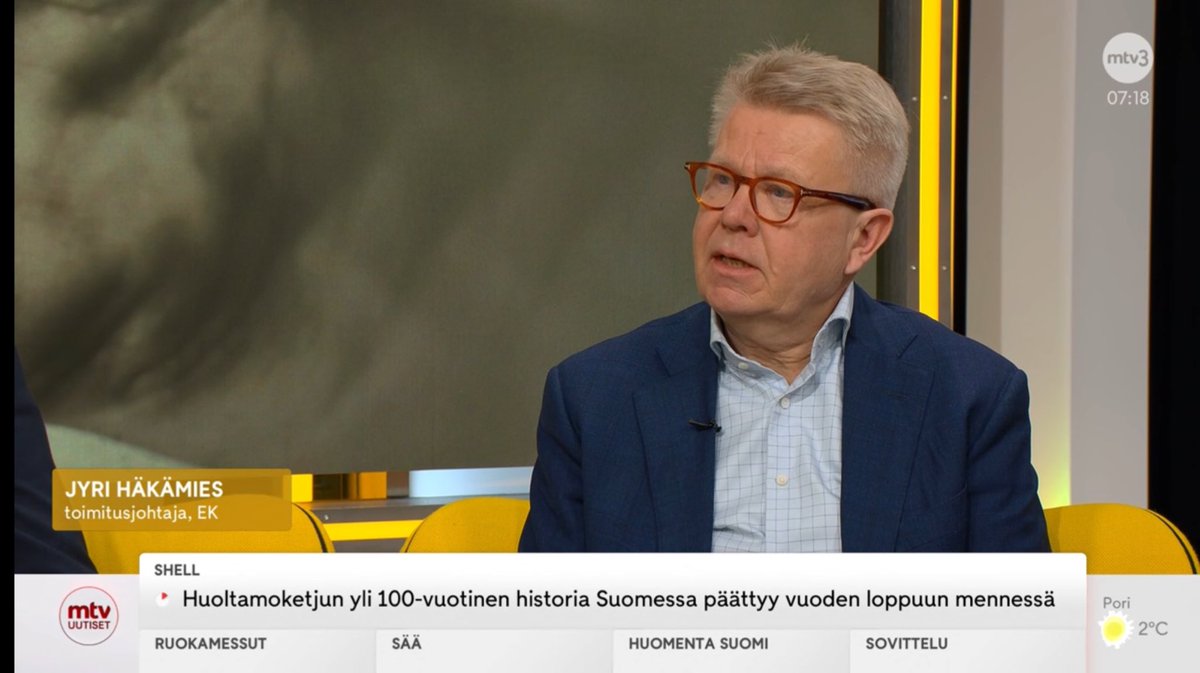 Työmarkkinakierros ei ole kriisissä, vaikka haasteita on toki ollut. Viennin avaus kesti, muun muassa siksi, että osapuolten tilannekuva oli eri. Maailman myllertäessä olisi tärkeää, että Suomessa pystyttäisiin edelleen sopimaan yhteistyössä, <a href="/jyrihakamies/">Jyri Häkämies</a> totesi <a href="/huomentasuomi/">Huomenta Suomi</a>