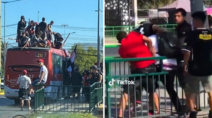 FelipeBorgono's tweet photo. Me sorprende la cantidad de weones que termina victimizando a los simios de la Garra Blanca. Cada vez que juega CC secuestran micros, saquean negocios y cogotean al que se les cruce. Ellos son el real cáncer en esta mierda.
Esto ocurrió el año pasado. No los leí llorando esa vez. https://t.co/7CHBJ1xwBC