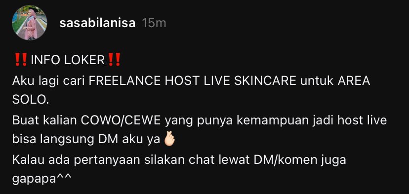 Sasabilanaa's tweet photo. HMU yang berminat ya!😍 https://t.co/dRAaIXApiF