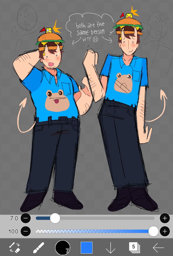 A quick sketch I made but
 I NEED to know which one you like the most 
the only difference is ONE IS A FATASS  😭😭🙏🙏🙏
#007n7  #forsakenroblox