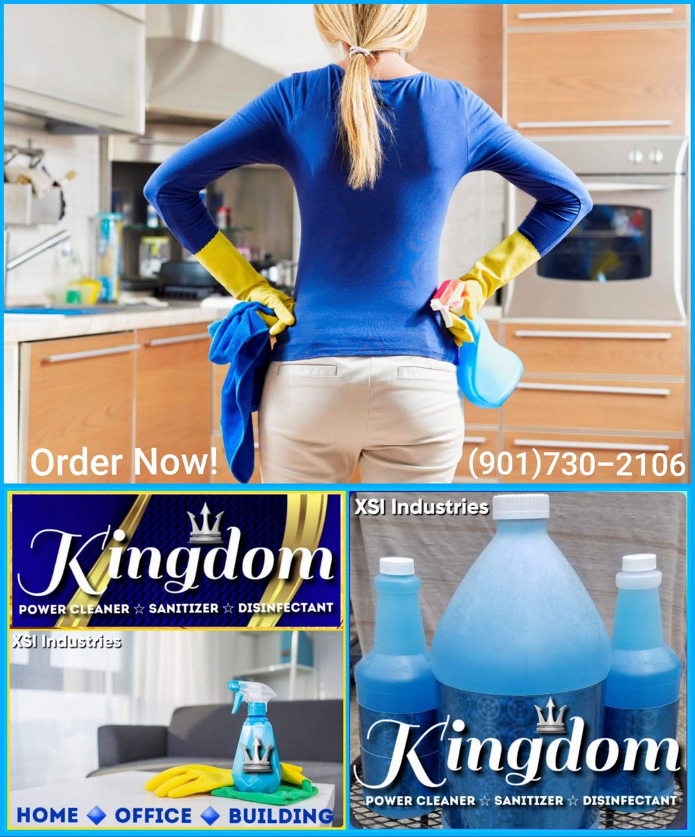 RokkiLaVON's tweet image. #Ad 🚨 The Xquisite Store🎁
#Luxury Online Shopping Mall
SPOTLIGHT PRODUCT of the DAY!
KINGDOM👑 Power Cleaner &amp;amp; Disinfectant
Order Your Bottle(s) RIGHT NOW! @
facebook.com/story.php?stor… ⬅️(Click Link) #OrderToday

#Home #Office #Building #CleaningProducts