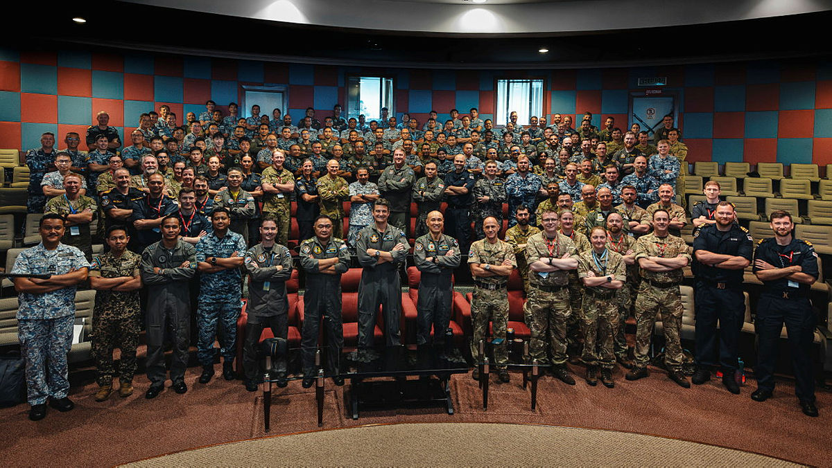 Stronger Together! 💪A group photo at the launch of Exercise Bersama Shield 2025. Ex BS 25 features Australia, Malaysia, New Zealand, Singapore and the UK in the conduct of combined and joint operations the defence of Malaysia and Singapore. #YourADF