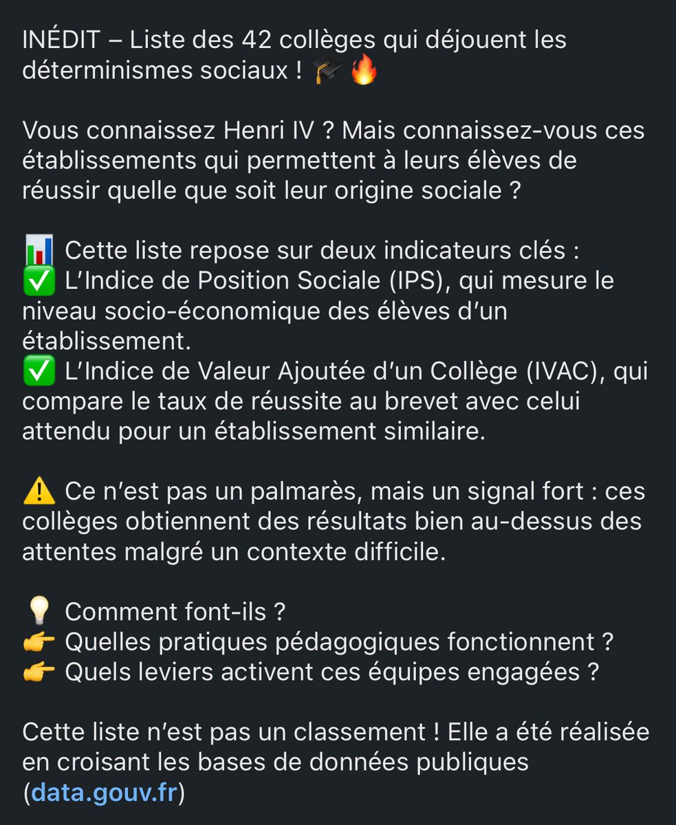 C’est pour ce genre de petite victoire que l’on est fiers de travailler dans le service public d’éducation !☀️☀️

Source : <a href="/ecolhuma/">Ecolhuma</a>