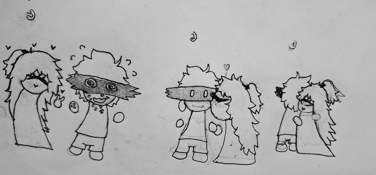 HuskHarrold's tweet photo. Anyways enough about what's happening outside. I drew some a lil short about the gf :>. https://t.co/69Z7g6mmfo