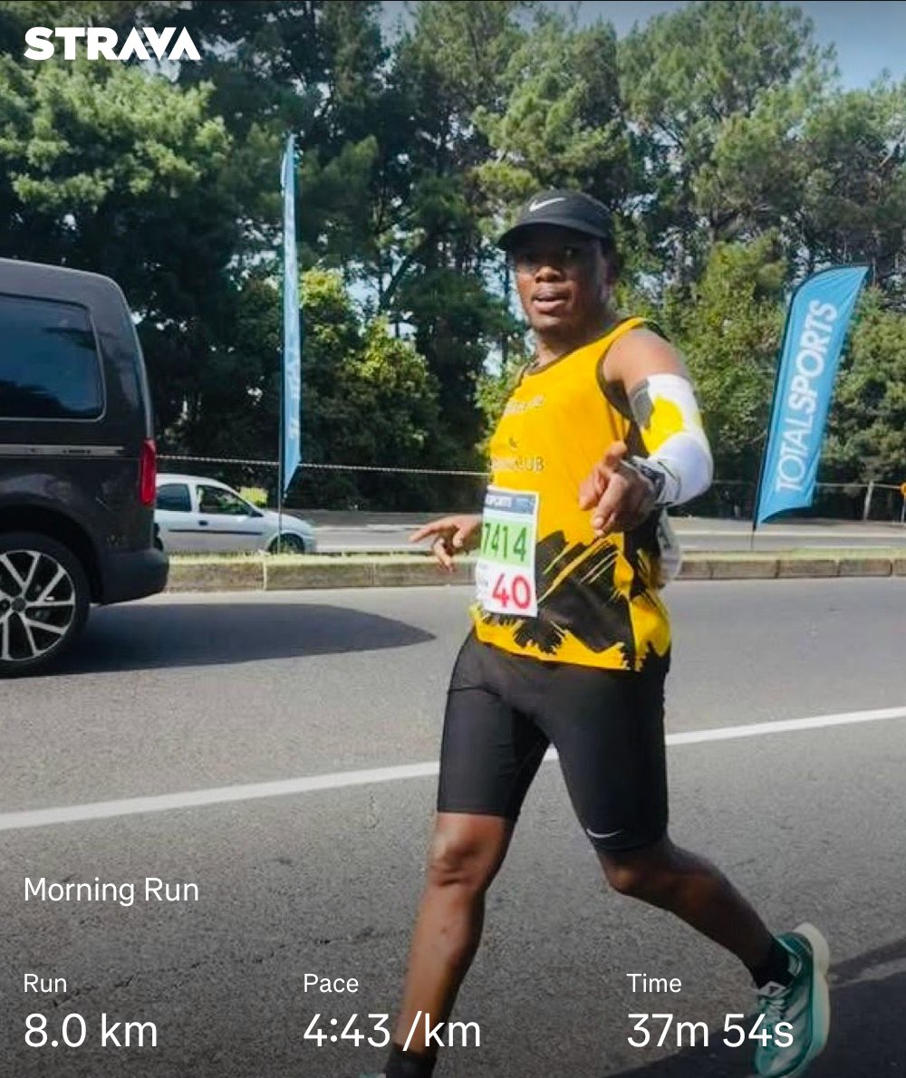ShimmyMacomo's tweet photo. The training phase between running the Two Oceans Ultra and training for the Comrades Marathon is called the “keep moving” phase.  

We don’t stop! We dont slag! We don’t reduce! We keep moving! #ShutUpAndRun #RunWithGod #ModernGrootMan https://t.co/4u7Jeh2K0Q