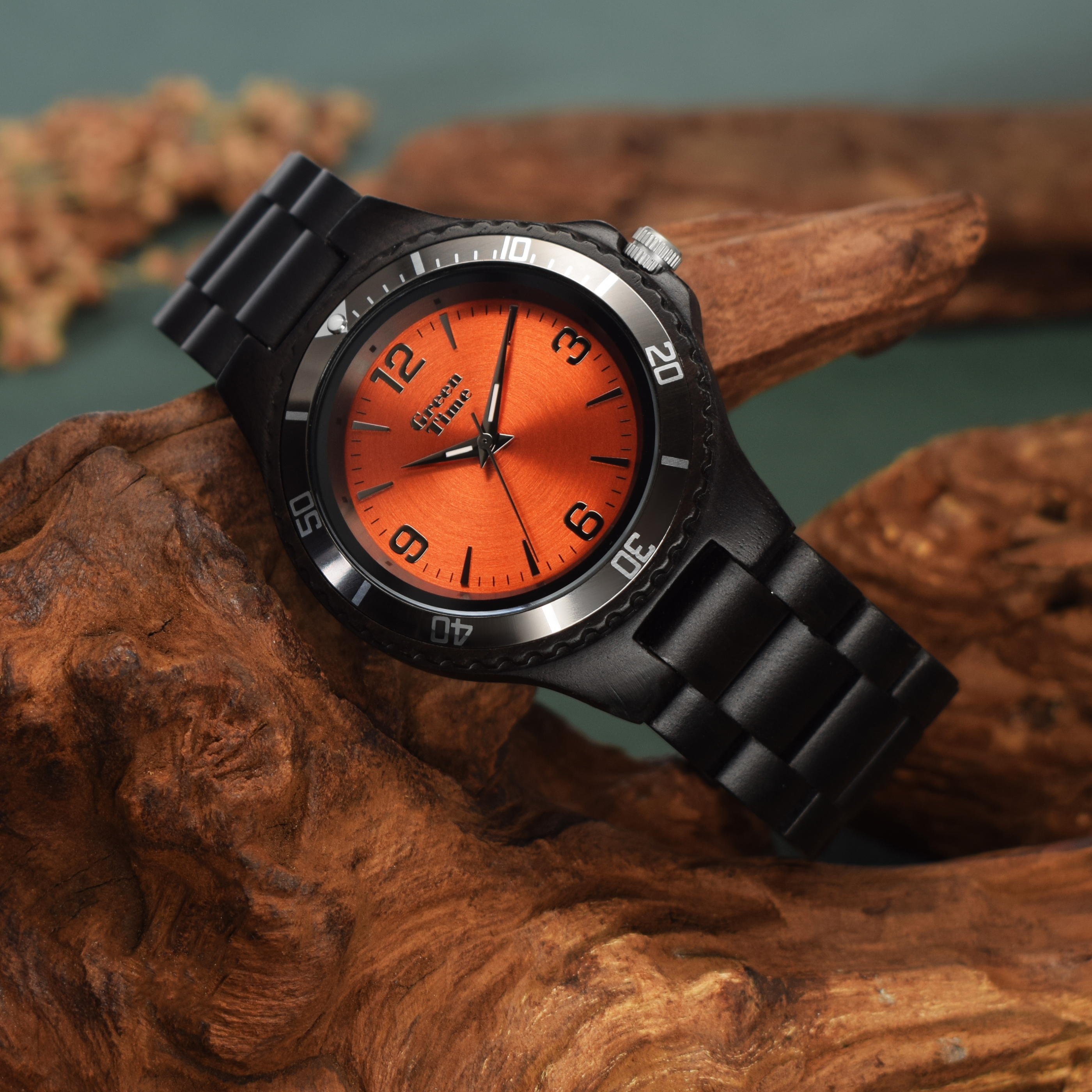 GreenTime 木製機械式時計 木製腕時計のGreenTime