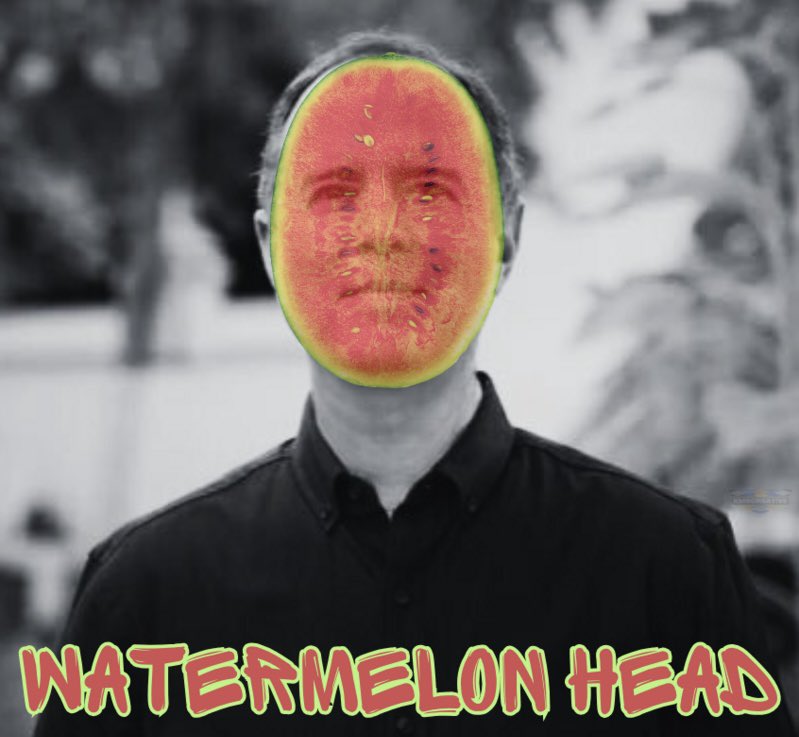 Evilgh05t's tweet photo. $adam #watermelonhead https://t.co/PAJ9uMPKiM