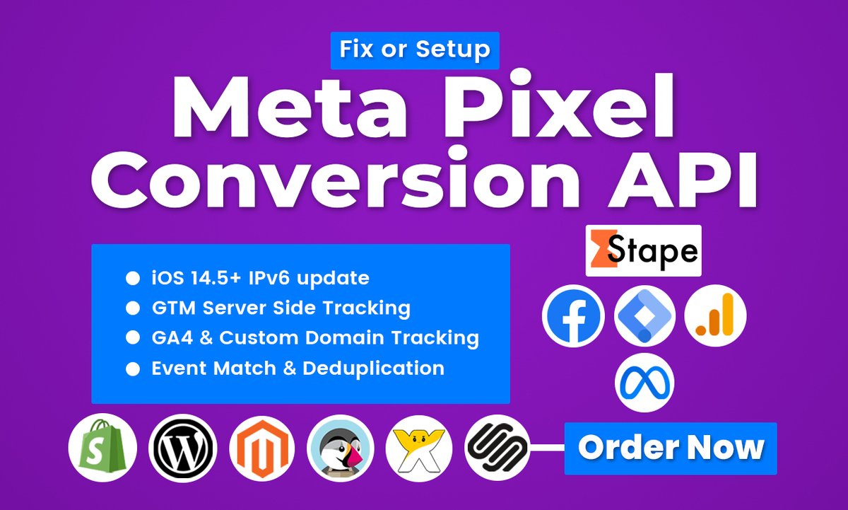 MdHedayetulhadi's tweet image. You don’t need more ad budget.
You need better tracking.
✅ Meta CAPI
✅ TikTok Event API
✅ Server-Side GTM with GA4
Let’s fix what’s leaking your growth → fiverr.com/s/yvpojez
#PerformanceFix #AdSpendROI #GA4Experts #MetaCAPISetup #TikTokAds