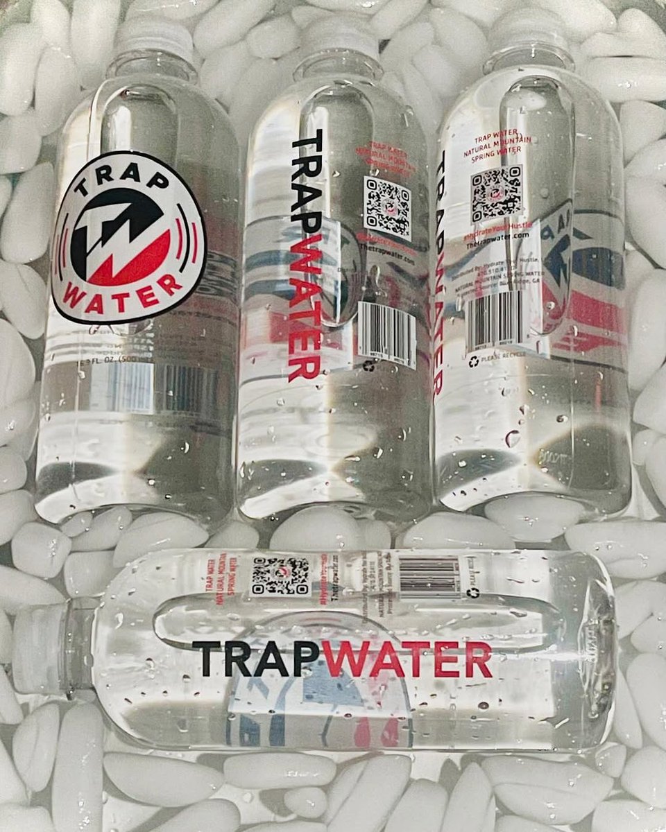 TrapMonstaE's tweet photo. Bringing healthy hydration to the hood. 
Salute @Jubee_Kane 
Available now. (Link In Bio) 
#TrapWater ‼️🥤™️ 
https://t.co/RihEsd6Nuf https://t.co/u1RcUjHFt9