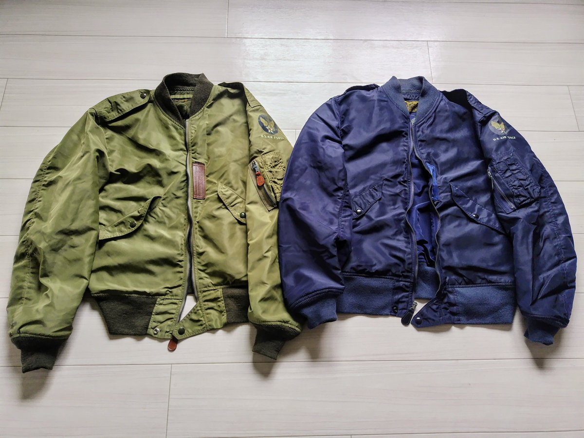 hirosw20's tweet photo. 手持ちのバズリクソンズたち。
一度好きになると同じブランドばかりを買い続ける悪い癖。
レッドウィングしかりアイアンハートしかり。
A-2、G-1、L-2、L-2A、L-2B、B-10、N-1、M-51(ウイギブ)
#バズリクソンズ https://t.co/l2g3n9JIL1