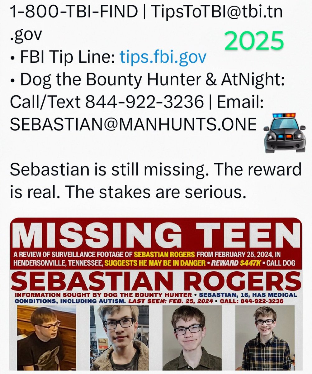 Brook35312Rod's tweet image. #JUSTICE2025
#SEBASTIAN
HAVE YOU SEEN SEBASTIAN?
@privateAtNight 
@DogBountyHunter 
@TBInvestigation 
@FBIMostWanted 
Call 911 📞
SUMNER COUNTY Sheriff,📞