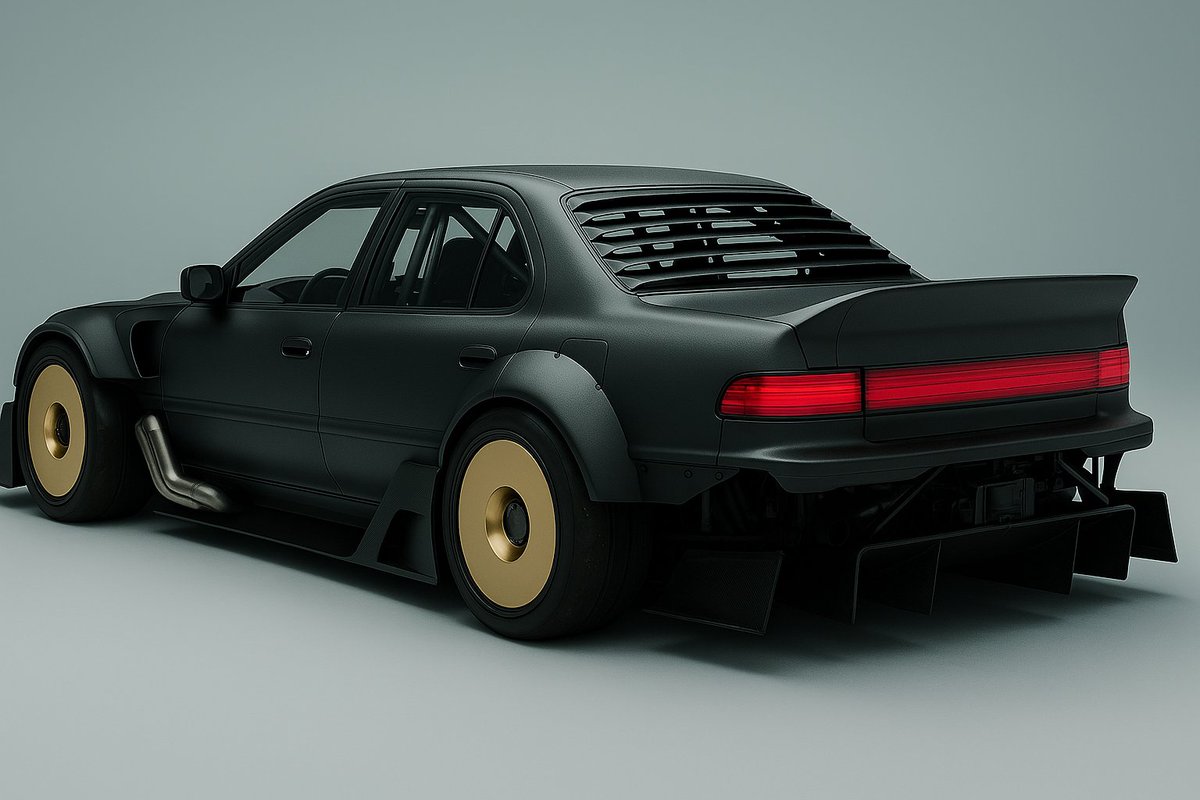 lightningboltz's tweet image. cant stop wont stop making reimagined versions of boring old sedans and hatchbacks