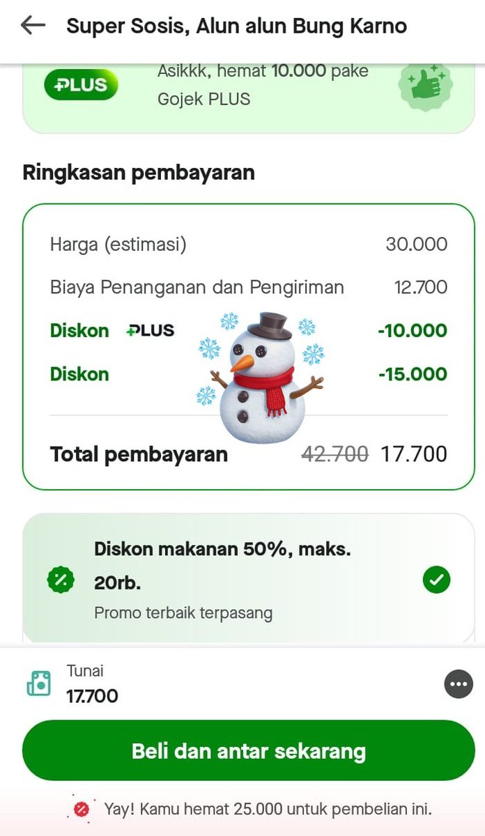 wts voc / voucher gofood 50% (max 20k) min. beli 30k

- gf+ (tergantung toko berlogo gf+)
- fee 4k
- bisa cek dulu
- ghosting 30 mins = cancel
- gopay only.
- available 2 slot
- chat via WA only wa.me/6285802090189 

t. voc voucher gofood gf+
#zonauang #zonaba