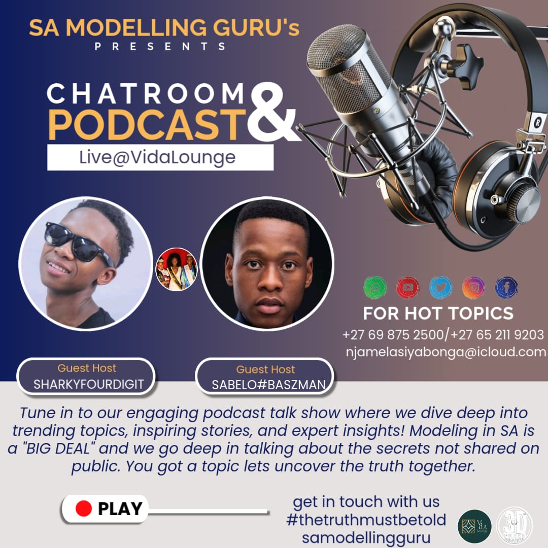 Tune in to the 1st episode of the S.A Modelling Guru Chatroom 

Maybe one day you can get a feature as well.

youtu.be/xXzf4kTwDSg?si…