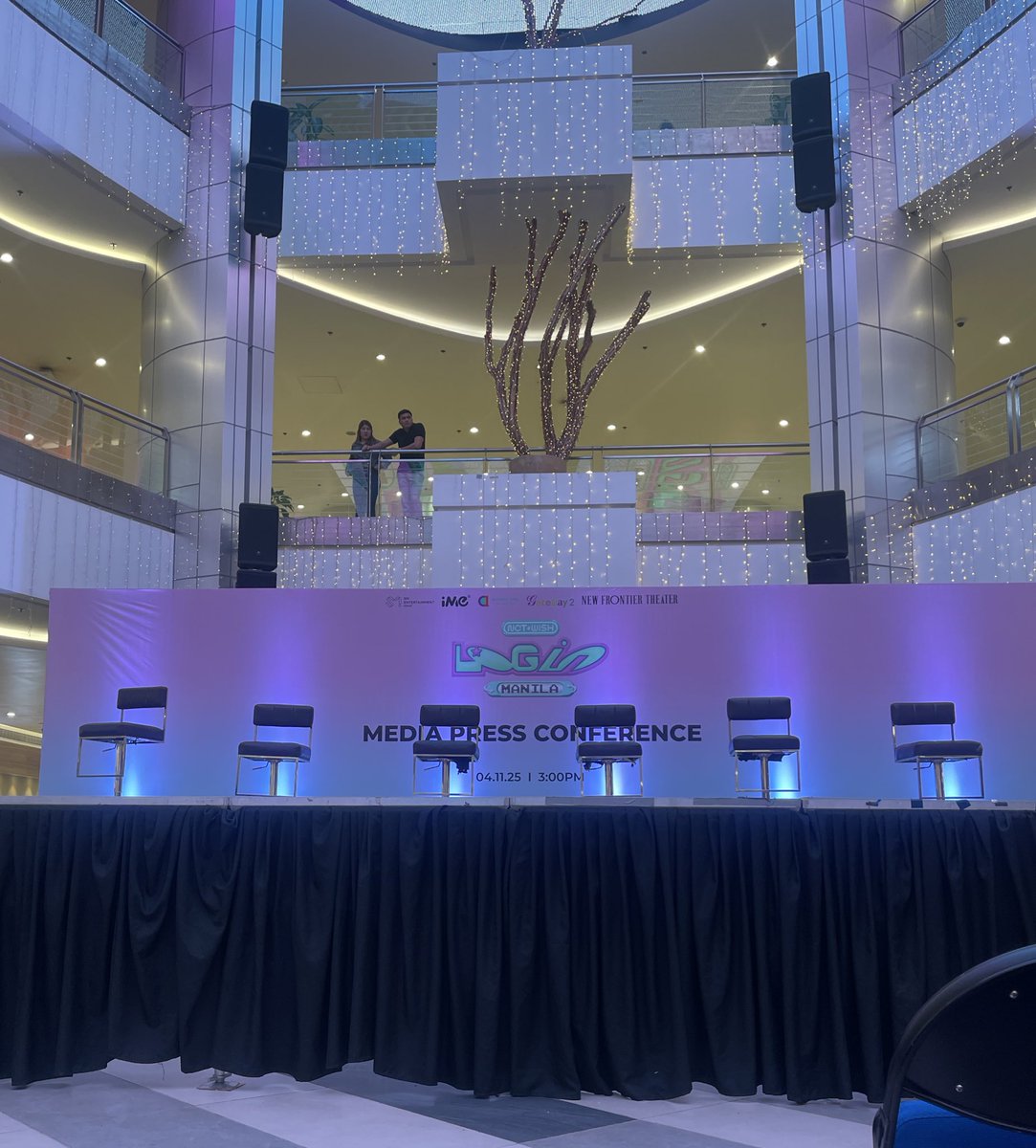HallyuManila's tweet photo. And we’re here! #NCTWISHLOGinMANILA Media Press Conference will start in a bit✨ 

Presented by @ImePhilippines 

#NCTWISH #LOGin #NCTzenWISH #NCTWISHManila2025 #iMePhilippines #iMeGlobal https://t.co/taEZ3krv7S