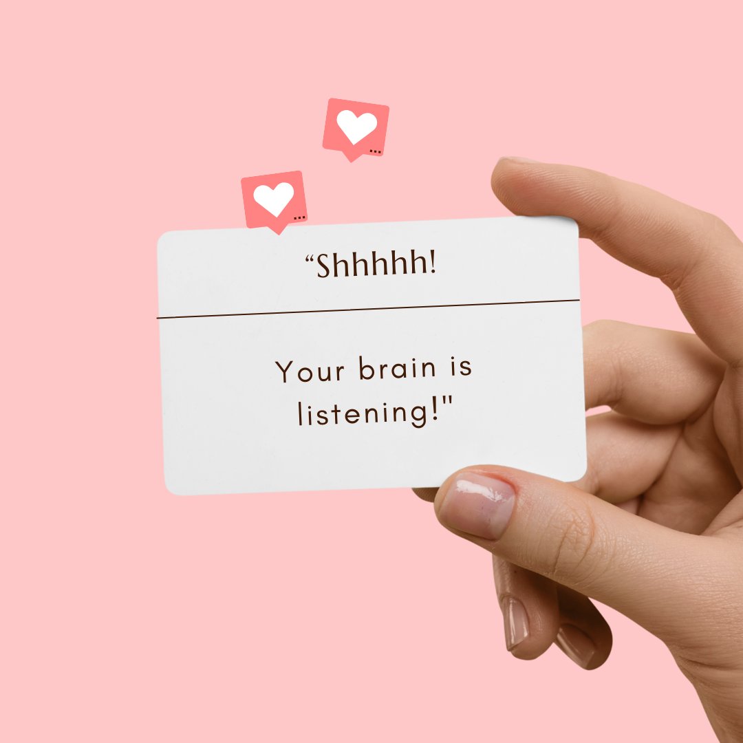 I had coffee with a friend the other day and joked self-deprecatingly, but her eyes widened, "shhhhh! Your brain is listening!" 

Since then, I've been kinder with my words about myself because...my brain is always listening! 

Did anyone else need this reminder today?