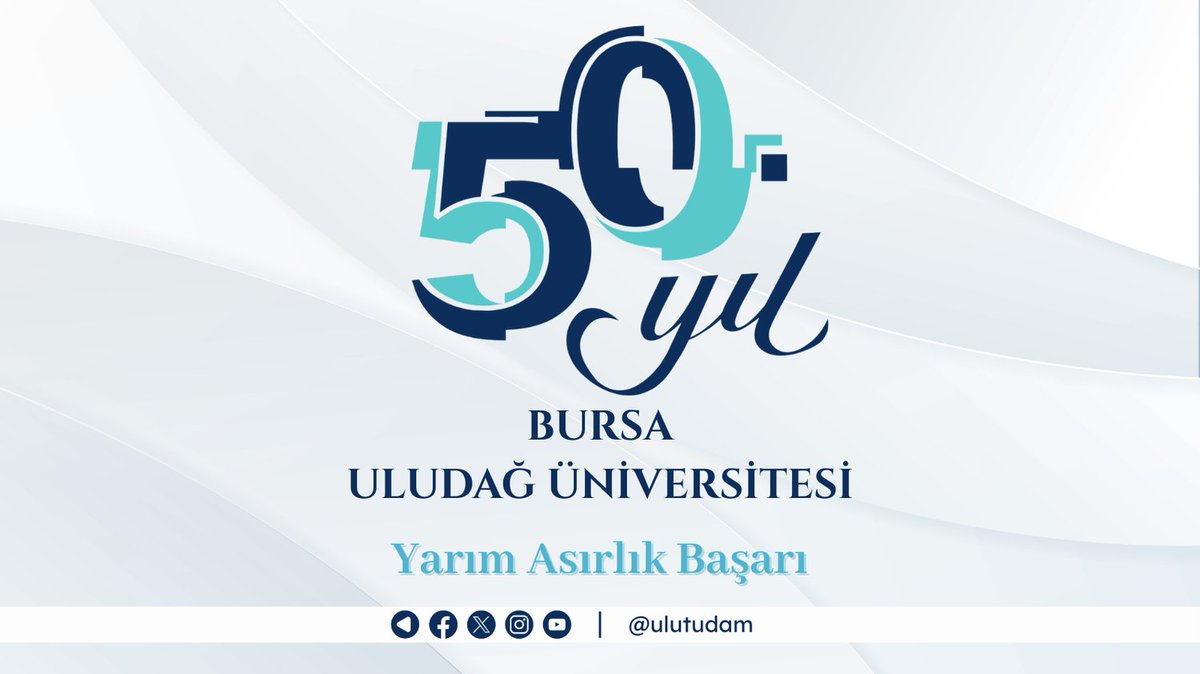 Bugün yarım asırlık çınarımızın, Bursa Uludağ Üniversitesi’nin kuruluş yıl dönümü... Geçmişten aldığı ilhamla adım adım geleceğe ilerleyen üniversitemizin kuruluşunun 50. yıl dönümü kutlu olsun!

#BÜÜ #BursaUludağÜniversitesi #EllinciYıl #ulutüdam