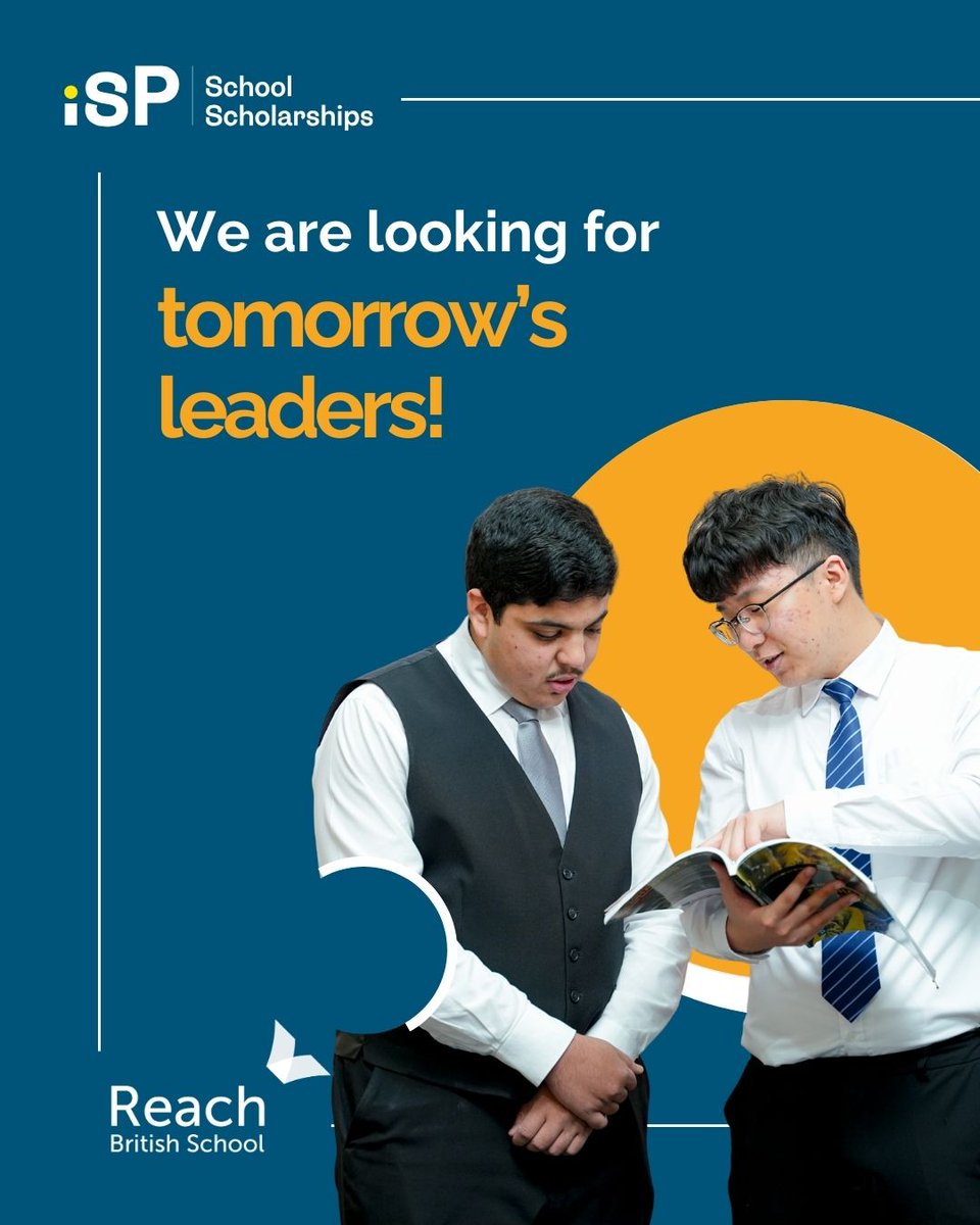 ReachBSchool's tweet photo. Are you ready to take your learning to the next level?  Reach British School is offering scholarships of up to 75% for high-achieving students entering Year 10 and Year 12.  Join a community that values curiosity, ambition, and academic excellence. Apply now! https://t.co/pFblfn3Izp