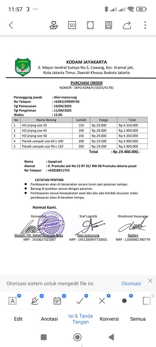 Hampir kena tipu ngaku2 dari Kodam jaya <a href="/Puspen_TNI/">Pusat Penerangan TNI</a> mohon dispam nomor diatas bantu lacak lokasi