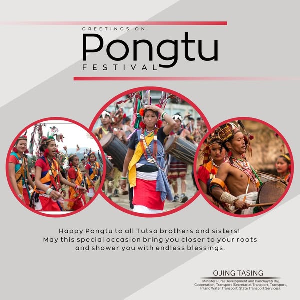 OjingBJP's tweet photo. Wishing our #Tutsa brethren and all fellow citizens a blessed and joyful Pongtu Festival!

May this festival of culture and tradition bless us all with unity, joy, and abundance.

#HappyPongtu https://t.co/S9sgMRuc15