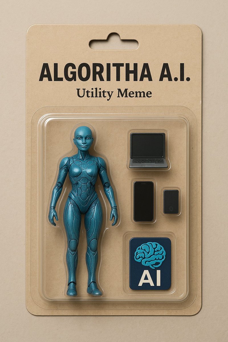 algoritha_coin's tweet photo. Meet the ultimate utility meme: ALGORITHA.
Now in collectible action figure form — fully equipped with futuristic tech gear and her signature intelligence core. 

Empowered. Futuristic. Memeable. 🤣

Have a nice day !!!

#AlgorithaAI #UtilityMeme #AIcollectible #Web3 #AIFigure https://t.co/SS9hOdulZd