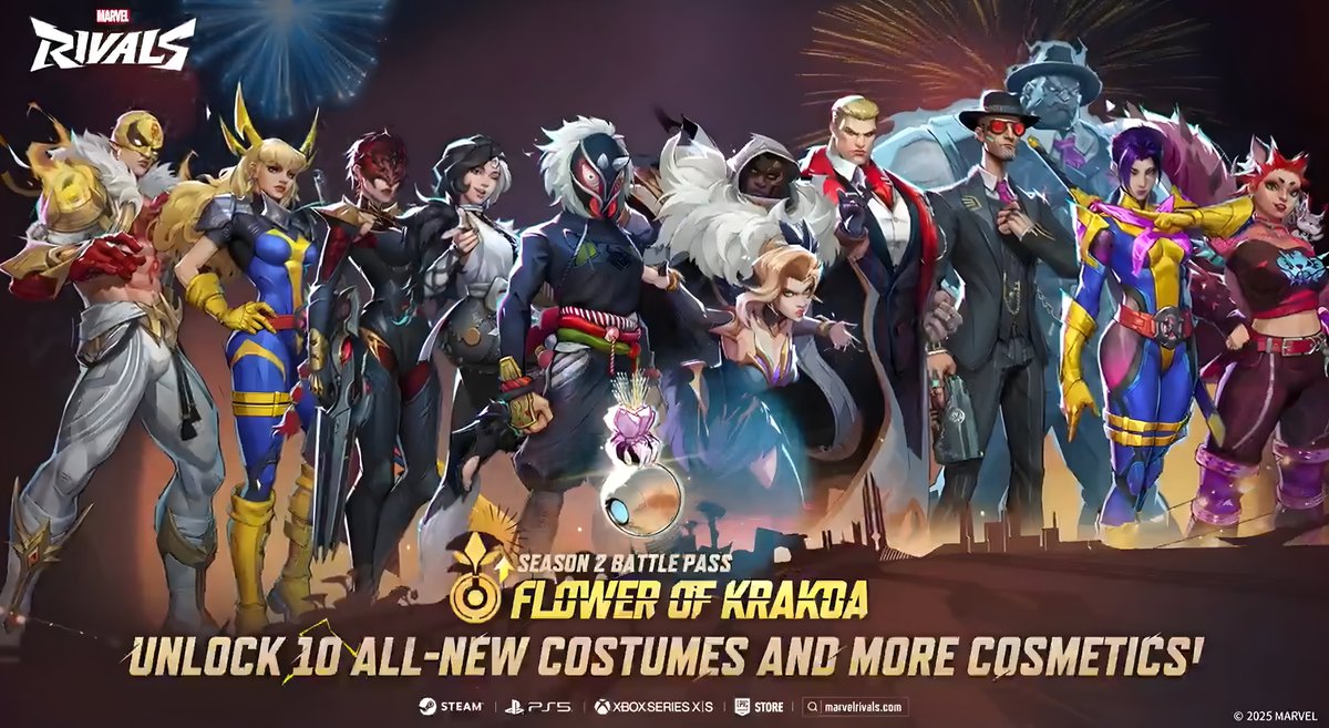 🎁Marvel Rivals Season2 Battlepass GIVEAWAY x3 🎁
To Join 👇
1️⃣ Follow <a href="/MarvelRivalsNet/">Rivals Mega</a> 
2️⃣Retweet this post
3️⃣Leave a comment on your favourite skin in season 2 battle pass
Winner will be announced in 3 days!
Good luck friends! #MarvelRivals #Giveaway