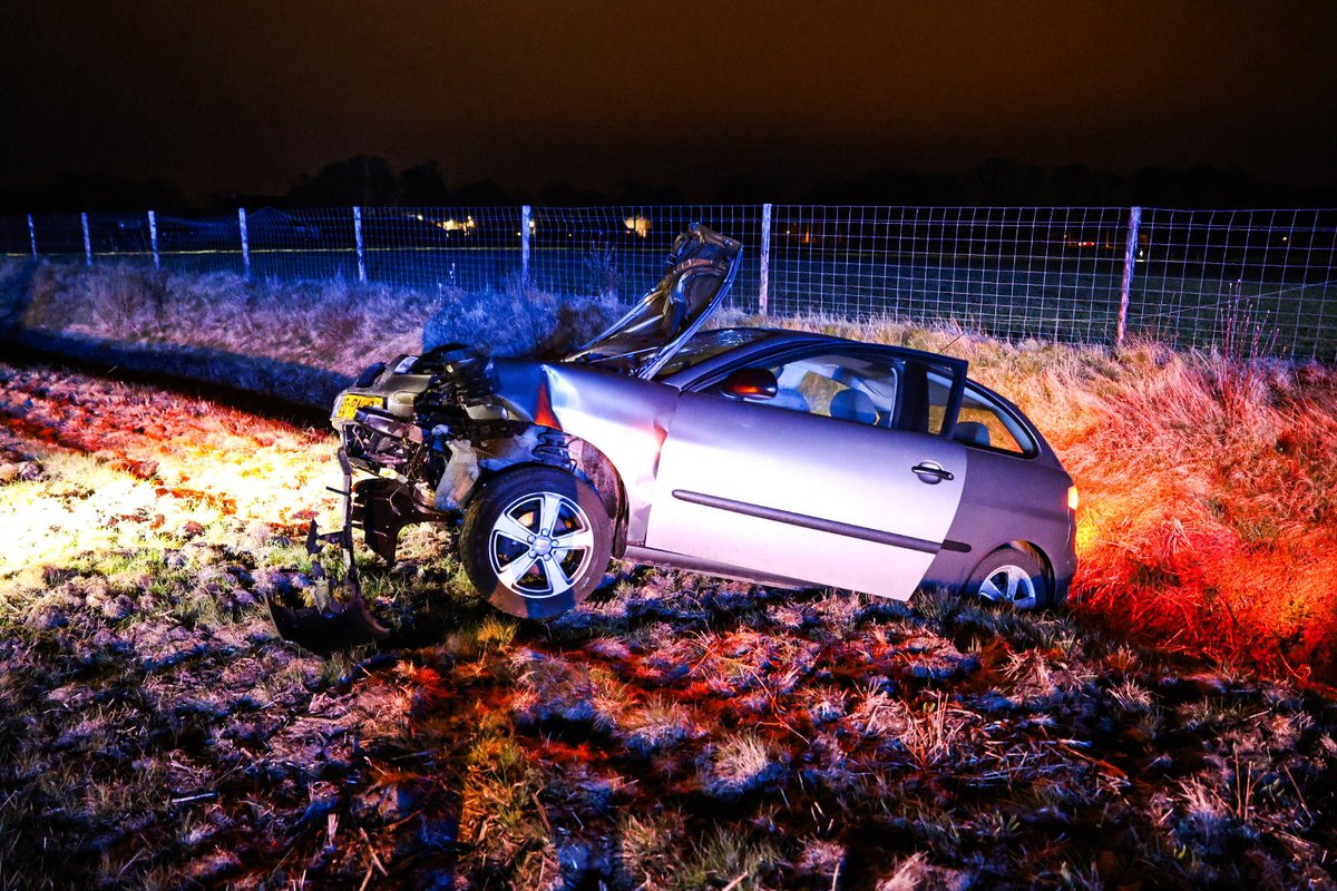 Twee personen op de vlucht na ongeval op A7 bij Marum