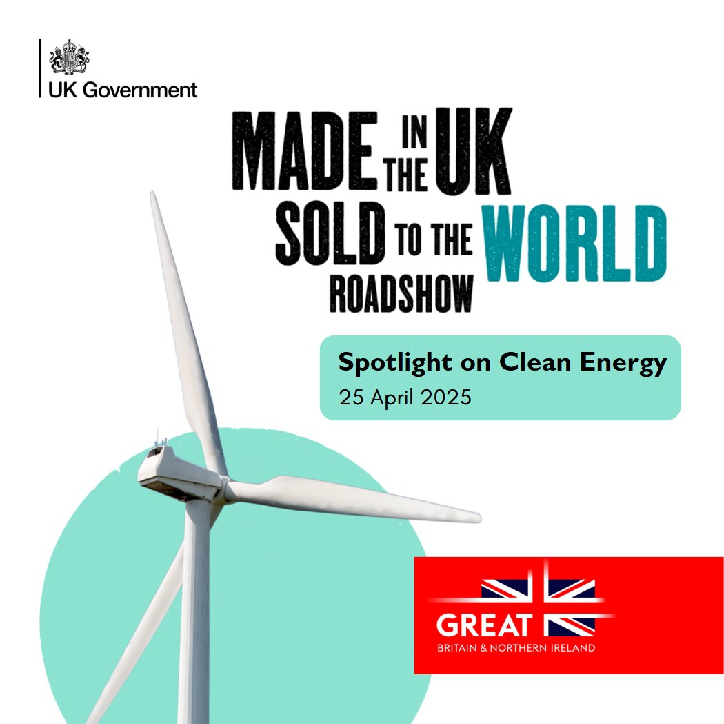 Here’s an exclusive virtual forum to connect with world-leading UK clean energy suppliers.

Sectors covered:

✔️ offshore/onshore wind
✔️ solar
✔️ energy storage
✔️ carbon capture utilisation &amp; storage
✔️ hydrogen

For details &amp; registration visit eu.eventscloud.com/website/16384/