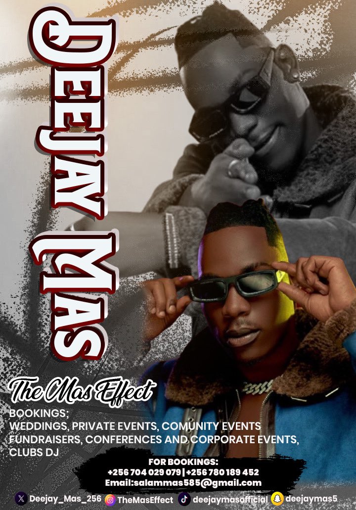 Deejay_Mas_256's tweet image. Because We Were Born To Entertain
#2025 kolera Bantu💯📌..
Please Keep Those Bookings Coming… Tusima Nyoo✌🏽🫶🏽🙏
©️TheMasEffect