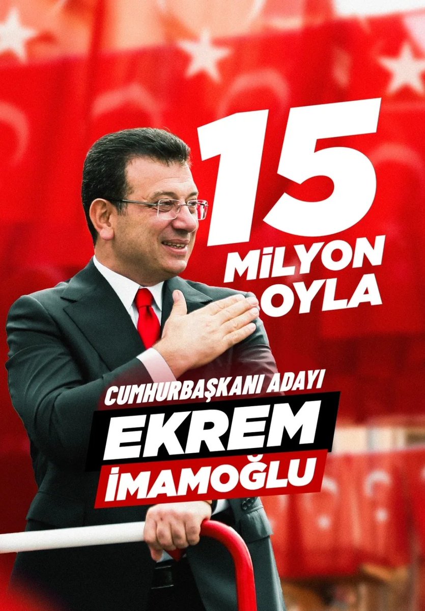 Milletin İradesinden korkmayın!

#İmamoğlunuSerbestBırakın

Sandığı önümüzde getirin ve
geldiğiniz gibi defolup gidin!..