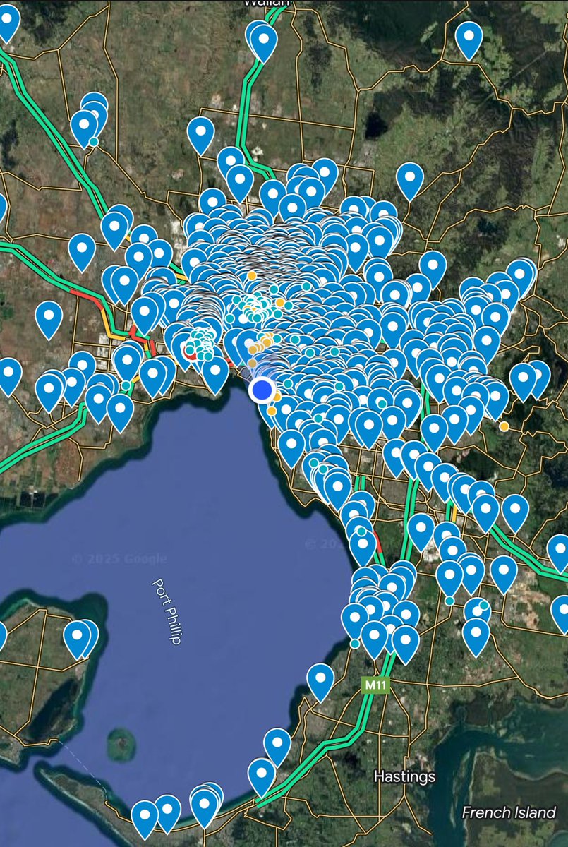 Finally figured out how to use google maps properly to map all the empty homes that have been submitted and it’s pretty wild