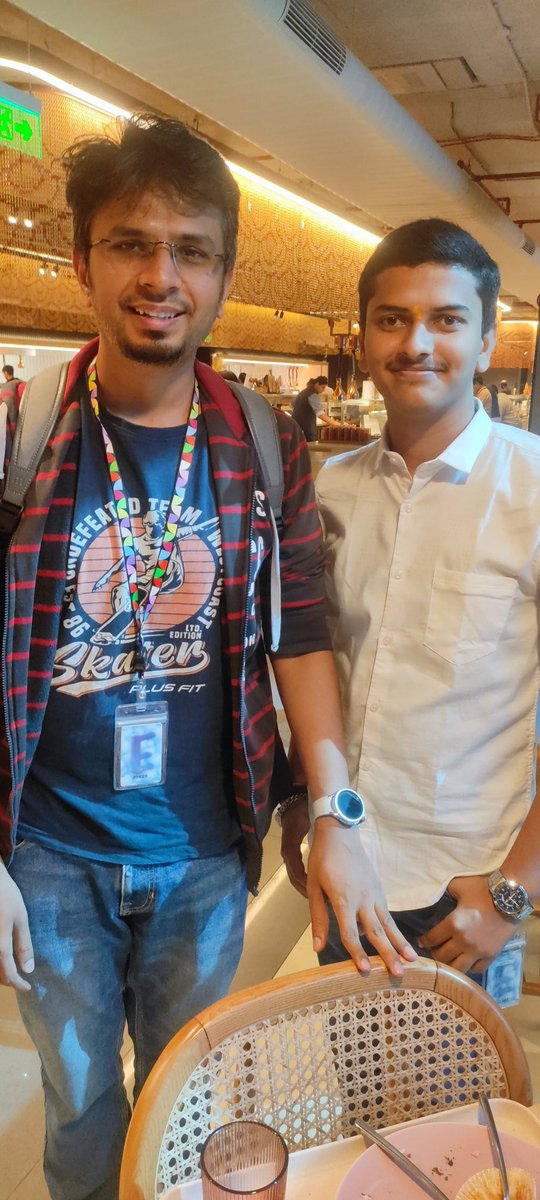 rapid_killer_9's tweet photo. Just had the pleasure of meeting @arpit_bhayani at Google Ananta, BLR! 🚀
The sessions were incredibly insightful and packed with valuable learnings. Grateful for the experience and the knowledge shared 🙌

#meet #GoogleAnanta #LearningNeverStops https://t.co/iqlbtRhaWg