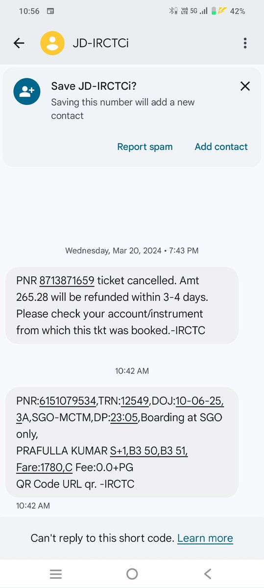 Prafulla18Kr's tweet photo. @IRCTCofficial pnr 6151079534 was booked by railway pass concession but money deducted https://t.co/PstvjeIVSR