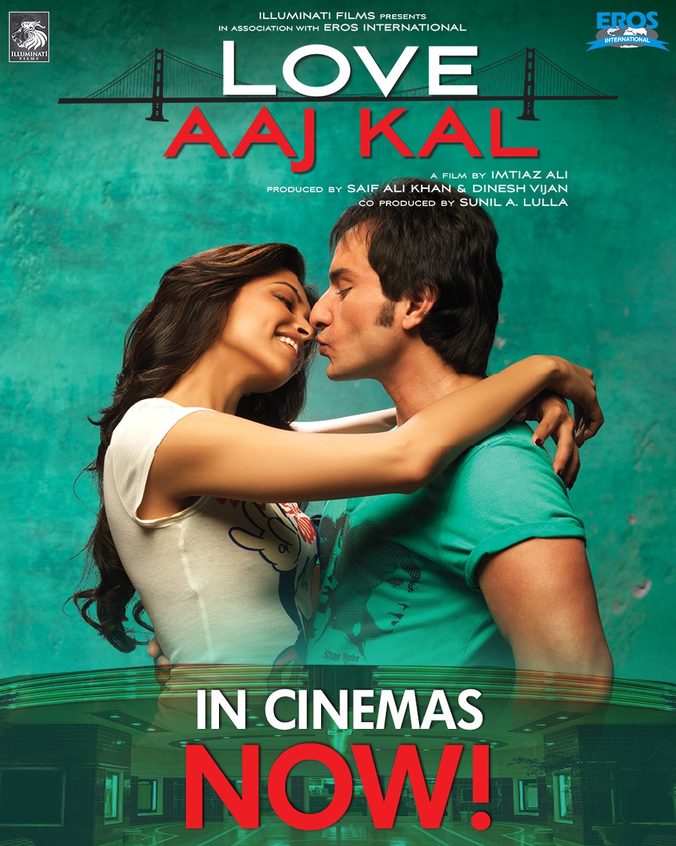 Feel the heartbeat of two generations in one love story. 💓

Watch Love Aaj Kal today!

🎟 Book your tickets now –in.bookmyshow.com/movies/love-aa…

#loveintheair #rerelease #intheatresagain #ErosNow #bollywoodbuzz #SaifAliKhan #DeepikaPadukone #BookMyShow <a href="/PenMovies/">Pen Movies</a>  <a href="/_PVRCinemas/">P V R C i n e m a s</a>