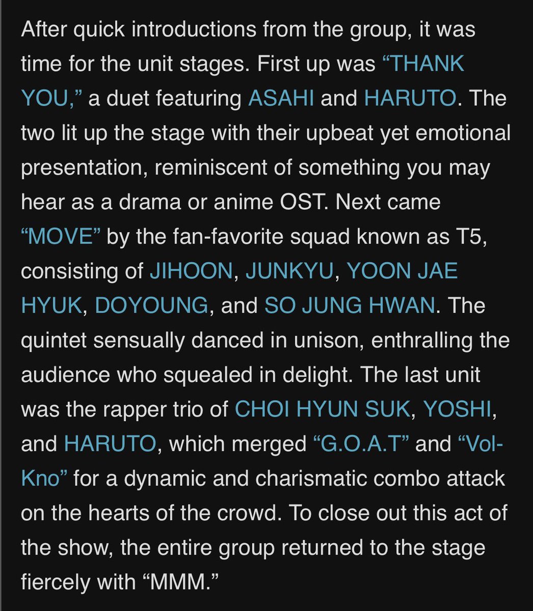 how do people read this and think uwoos’ actions aren’t justified? like it’s a whole ass section of the “fan concert” and only jeongwoo’s name is missing.

it’s crazier when you realize that he holds a key position in the group—the main vocalist—but he’s being treated like he