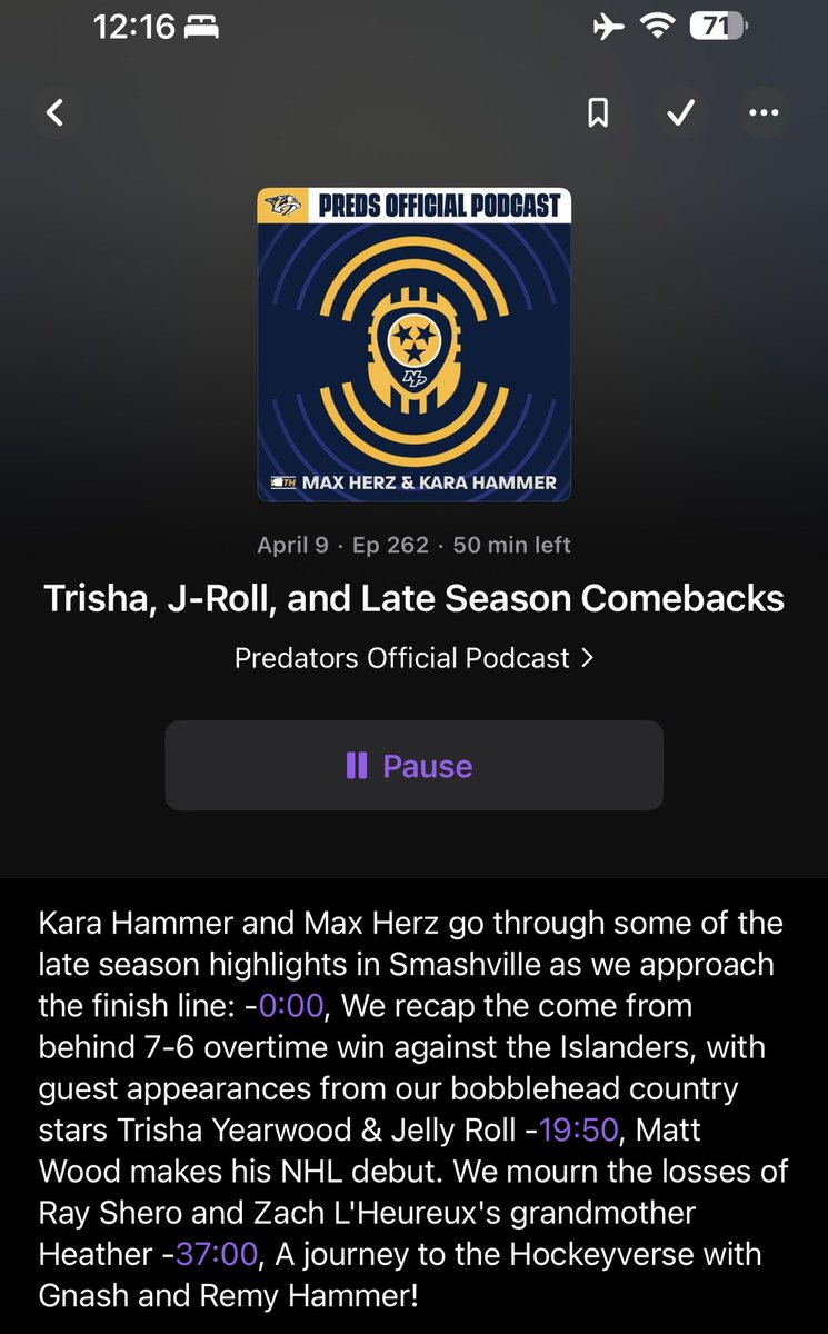 Rick (@flyingpreds) on Twitter photo Listening to the #POP with <a href="/MaxHerzTalks/">Max Herz</a> and <a href="/KaraHammer/">Kara Hammer</a> on my flight to Vegas to watch the <a href="/PredsNHL/">Nashville Predators</a> Saturday Listening to the #POP with <a href="/MaxHerzTalks/">Max Herz</a> and <a href="/KaraHammer/">Kara Hammer</a> on my flight to Vegas to watch the <a href="/PredsNHL/">Nashville Predators</a> Saturday