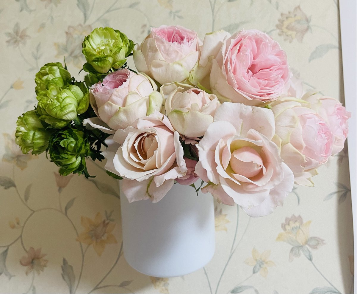 こんにちは😃
もう午後とは早いですねー！
今日は近場でいいお花を見つけたので飾ってみました
綺麗な花は見ていて和む…ので、お裾分け

いい午後をお過ごしくださいね💐