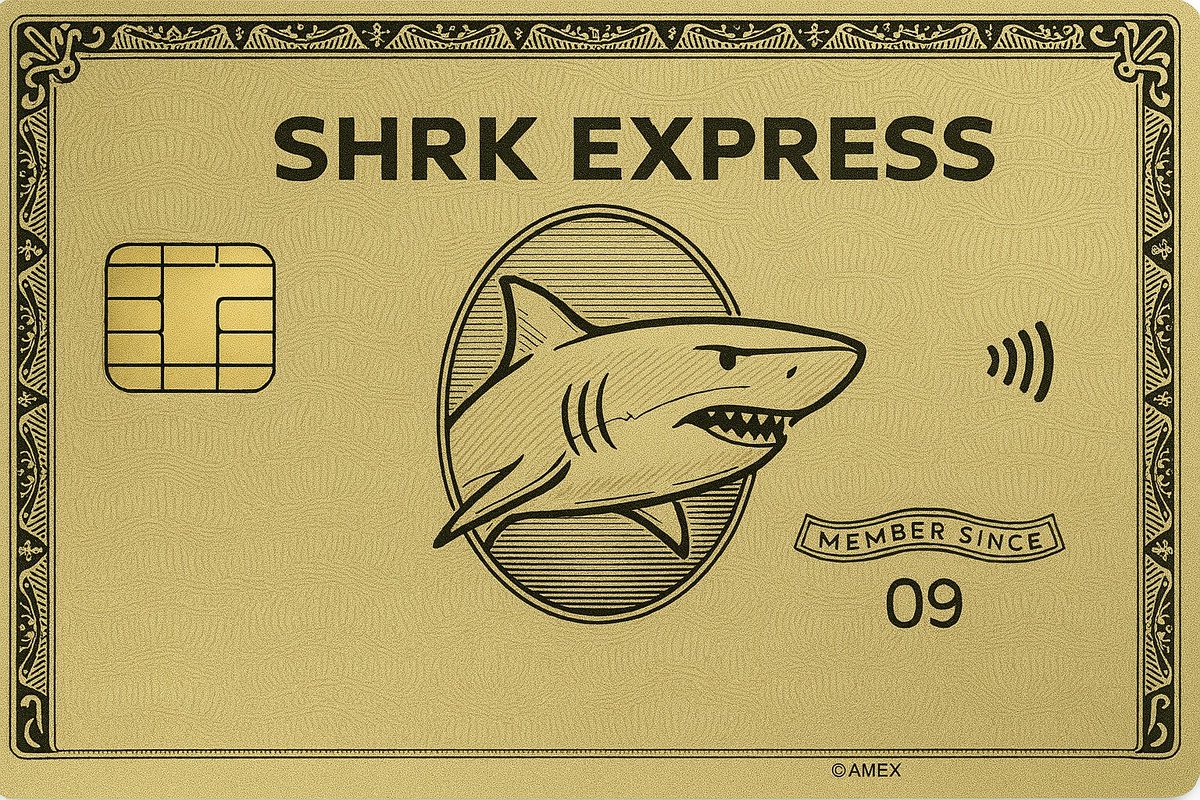 SHRKCOIN's tweet photo. Who want the $SHRK Express card ?
#memecoin #crypto #SHRK https://t.co/6mAfrSYD4B