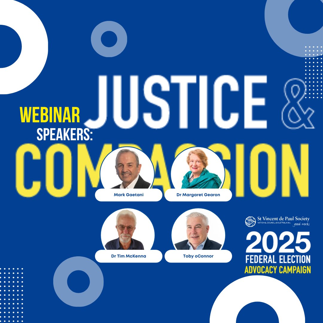 📢 St Vincent de Paul Society National Council of Australia invites you to explore our 2025 Federal Election Statement – Justice and Compassion.
Together, let’s challenge the causes of poverty and injustice while advocating for those in need.
🗓 Date: 15 April 2025
⏰ Time: 04:00