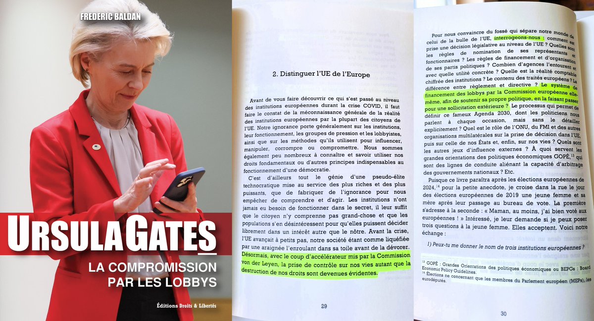 BaldanFrederic's tweet photo. 🔥OUI, LA COMMISSION DÉTOURNE DES MILLIARDS QUI SONT BLANCHIS AU TRAVERS D'UN RÉSEAU DE FAUSSES ONG
Il n'y a plus de surprise pour ceux qui ont lu le livre. Si l'industrie du lobbying est aussi florissante, c'est grâce à l'argent public, pas privé.
Comme l'écrivait Thomas Fazi @battleforeurope, la Commission a créé une représentation artificielle d'une fausse opinion publique via des ONG. Elle fait passer sa propagande pour une sollicitation extérieure.
C'est du trafic d'influence.
#UrsulaGates