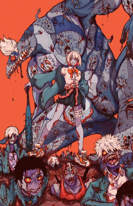 『THE ZOMBIE/ー屍 人ー』※タップ推奨#oc #illustration #イラスト 