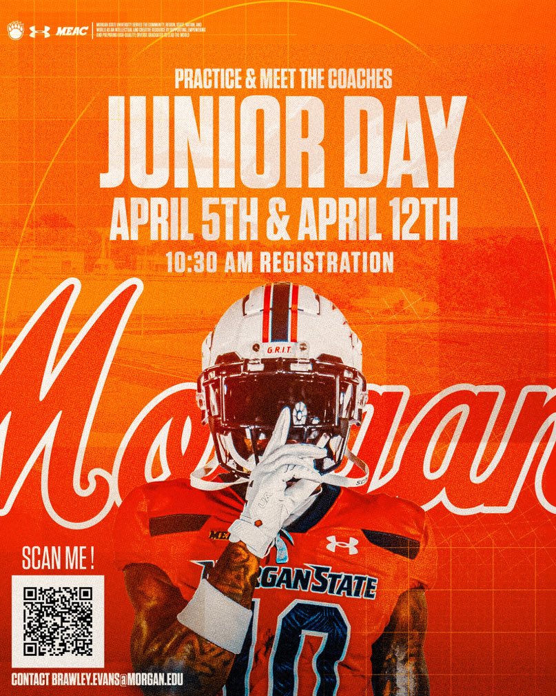I will be at Morgan state this Saturday for their junior day. Excited to visit the school.