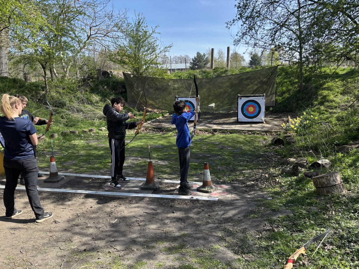 PrimaryRidgeway's tweet photo. Miss Brooke’s group are ending the week on a high with axe throwing and archery! 🏹🪓 https://t.co/RIGlu7Mnbb